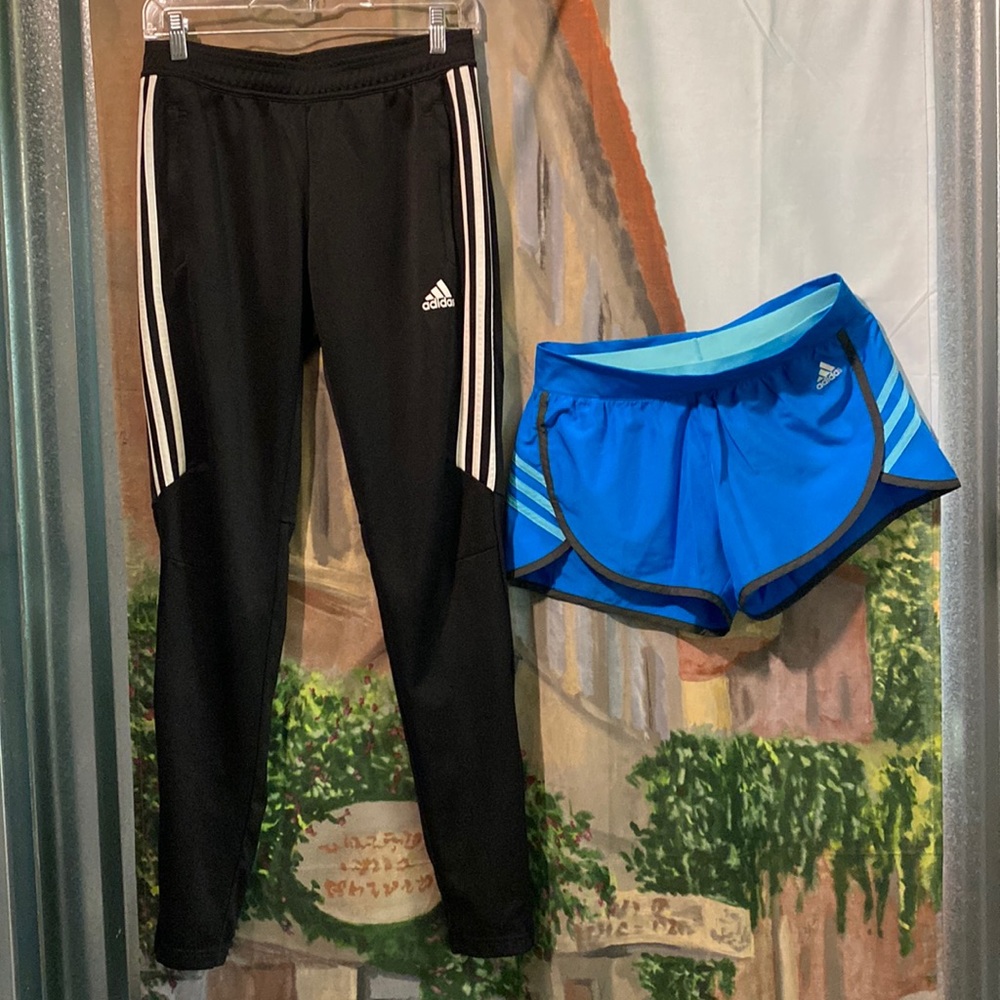 Adidas pants and shorts bundle